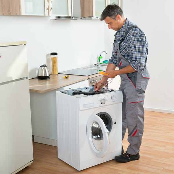 can you walk me through the steps of troubleshooting my washer issue in Farmland